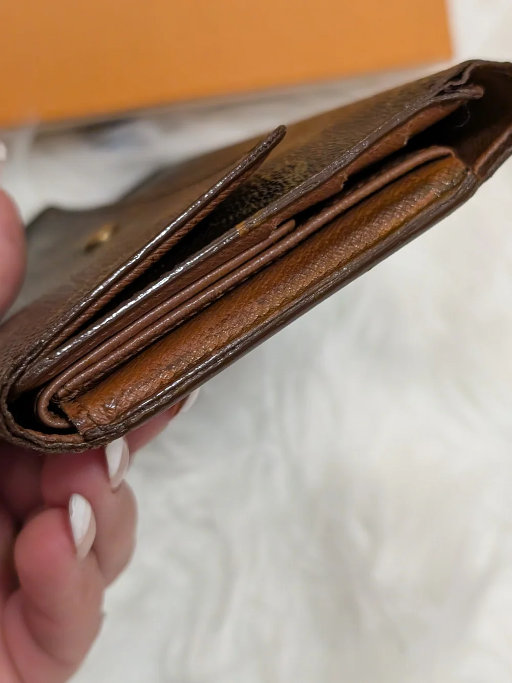 Vintage Louis Vuitton Monogram Continental Wallet - Brown & Gold Hardware